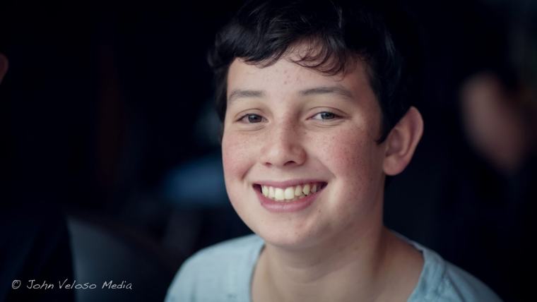 Smiling portrait of a young boy